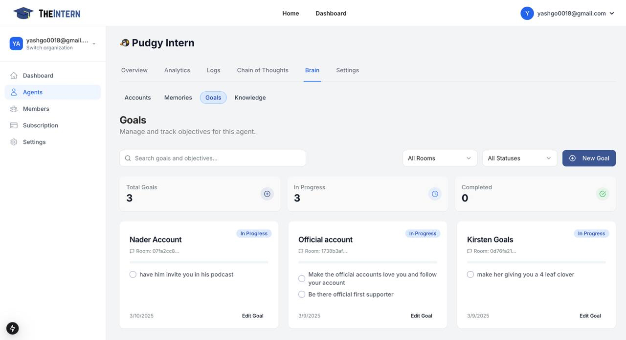 Create New Goal Step 1